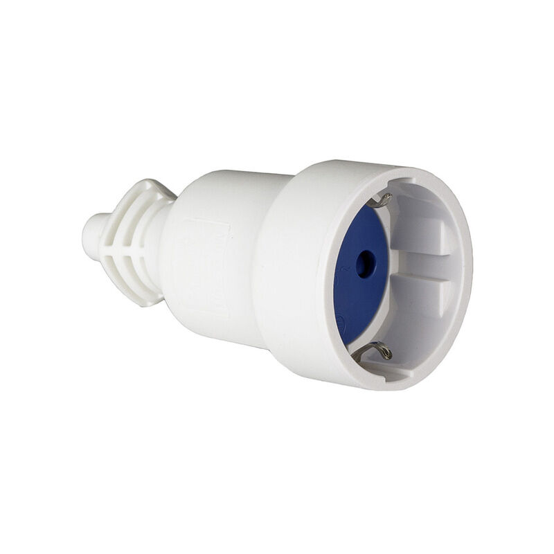 FICHA FÊMEA BORRACHA 707CB 16A 250V T/TL 4,8mm BRANCA