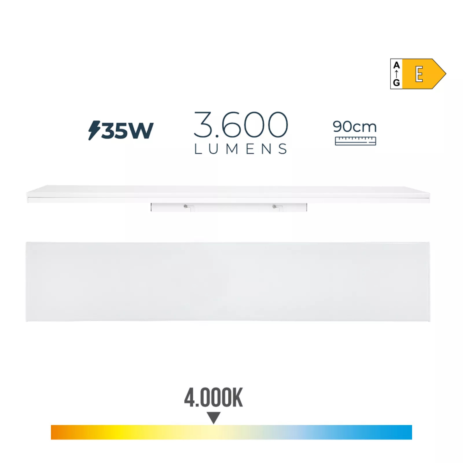 ARMADURA LED 35W 4000K 3600lm 90cm