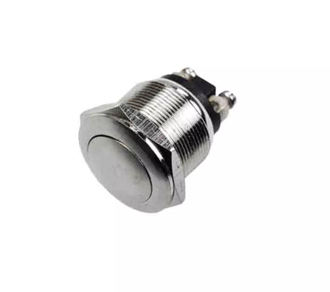 BOTÃO PRESSÃO METÁLICO 2A 250V CROMO