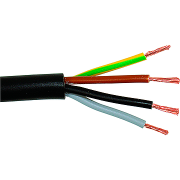 Cabo FVV 4X1.5 Preto (Metro)