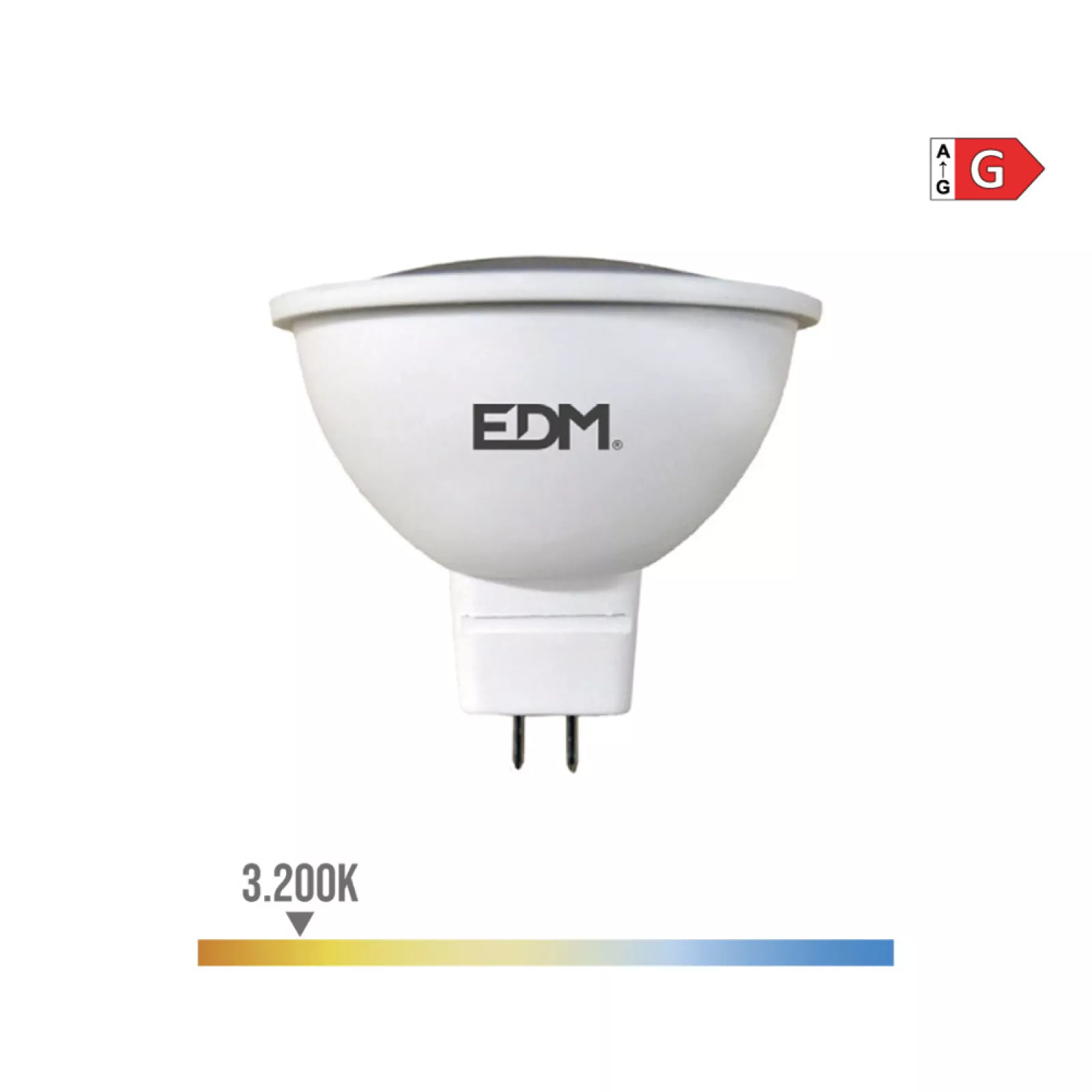 LÂMPADA LED MR16 5W 12V 3200K