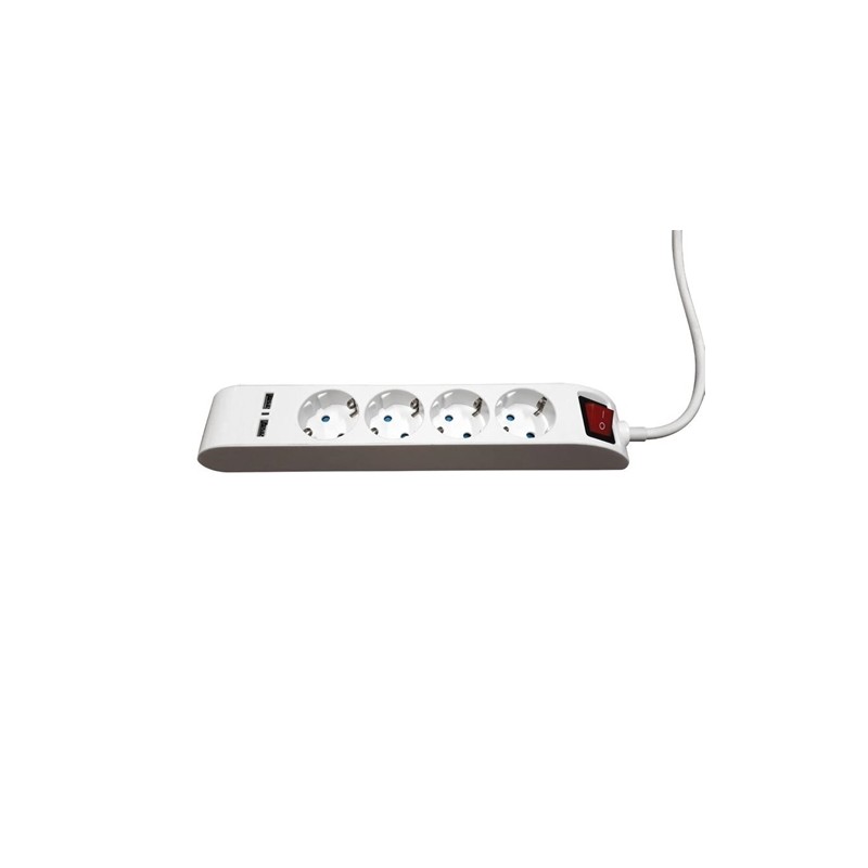 Bloco Multitomada Quádruplo com USB ELERI9