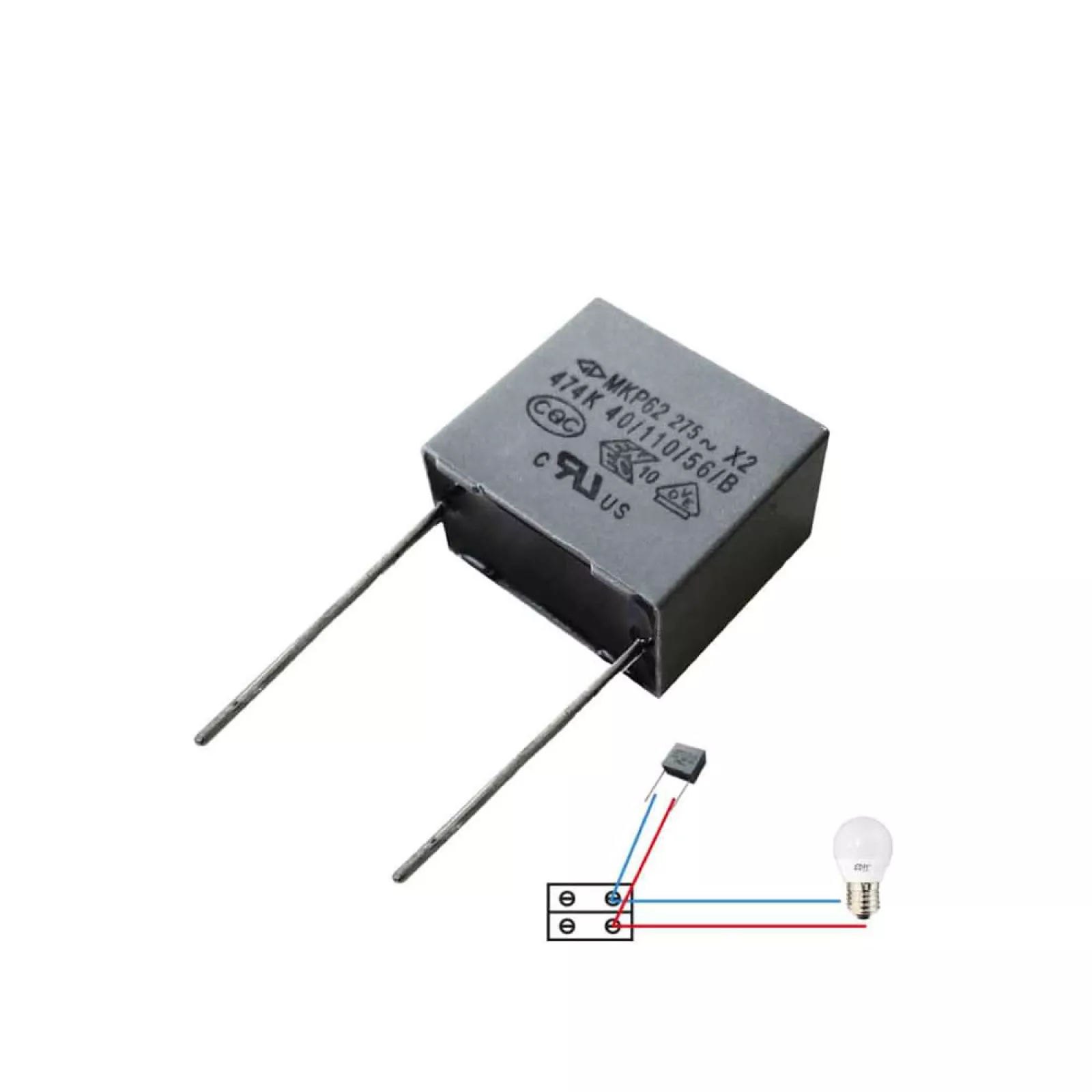 CONDENSADOR PARA LÂMPADA LED