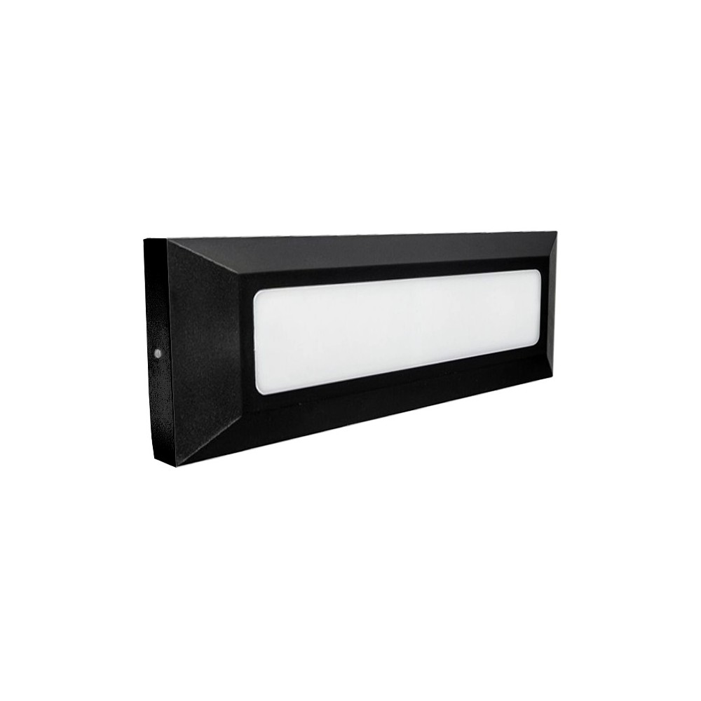 APLIQUE RETANGULAR PRETO 10W CCT