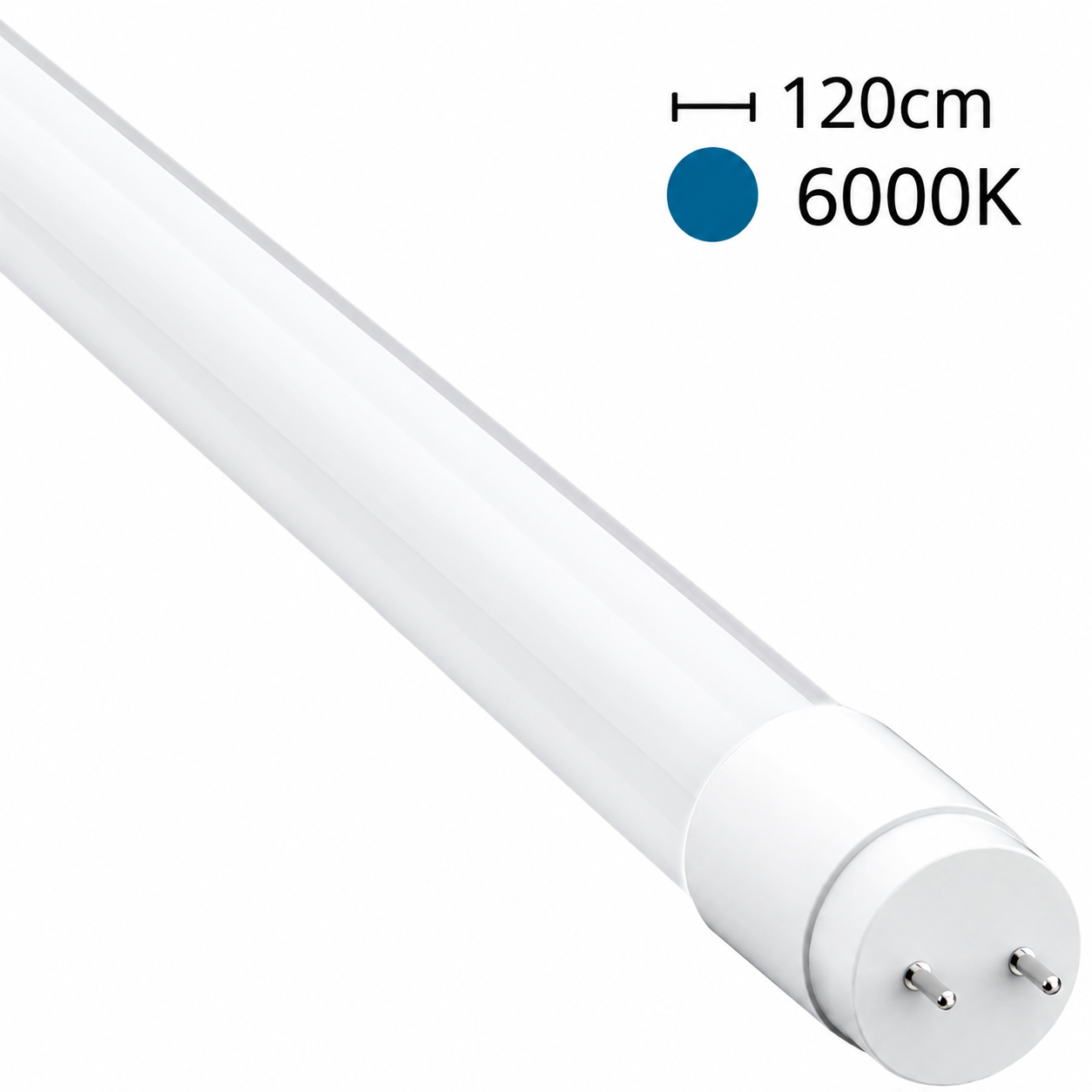 LÂMPADA T8 120cm 18W 1800LM 6000K